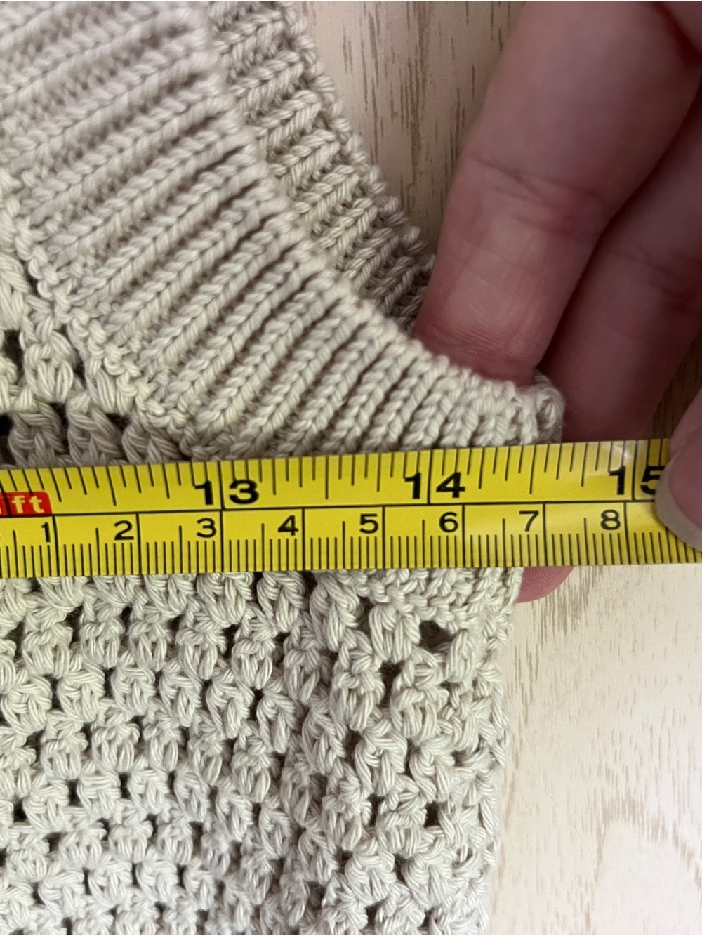FRAME The Polo Crocheted Cotton Vest Tan Sz XS $378 MSRP - Picture 8 of 8